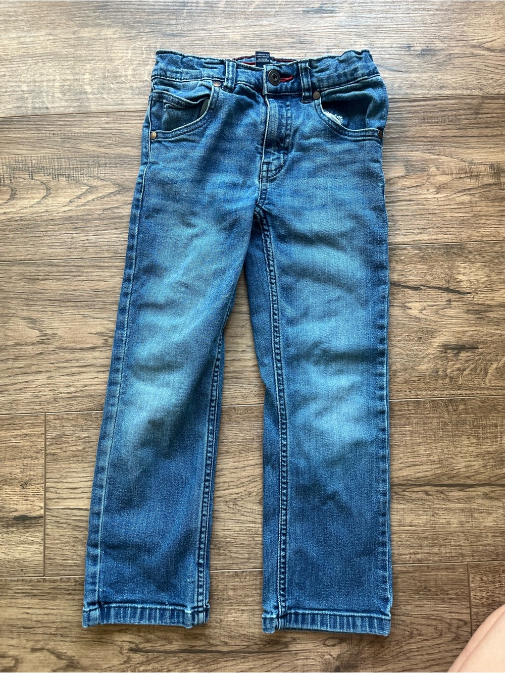 Tommy Hilfiger Boy’s Straight Jeans in Blue Wash w Adjustable Waist